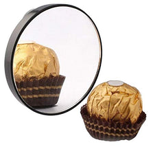 Specchio ingranditore per il trucco 5X 10X 15X Specchio ingranditore per il trucco con due ventose Attrezzi per cosmetici Specchio per il bagno con specchio rotondo piccolo - Nero