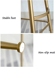 WANGFENG Sgabelli Sgabelli da Bar Bancone da Cucina Sgabello da Trucco Gambe in Metallo Dorato Moderno Ed Elegante in Velluto Grigio Cast Chic Bar Design Creativo con Fiocco Posteriore