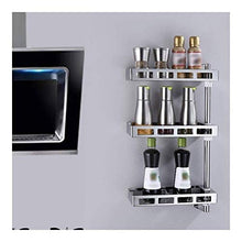 Lsmaa Doccia Caddies Scaffale Telescopico Doccia Scaffale d'angolo Scaffali per Bagno Cucina Tre Pavimenti a Muro montati a Parete con Tutti Gli Accessori Scaffali 60 cm / 24in