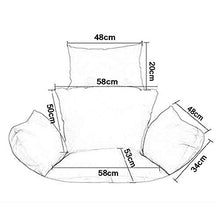 MZY Appendere Sedia Cuscino Cestino Basket cestello Cestino Cestino Cestino Opaco sedie di Vimini Cuscino Altalena Pad Balcone Interno (Senza Culla)