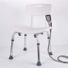 Sgabello da bagno Doccia / bagno doccia Sgabelli sedile Sgabello for / disabili Anti-Slip Anziani Mats doccia sedia regolabile in altezza con schienale 6 e manico Bagno Sedile in argento Max.150kg