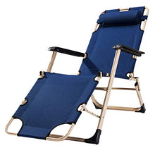 SHUAIIJUAN Sedia per il tempo libero domestico Regolabile pieghevole Sdraio reclinabile Sedie da giardino Lounge gravità sedia da campeggio Poltrona reclinabile con poggiatesta for piscina Backyard Be