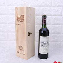 Losping - Contenitore vuoto per bottiglie di vino rosso, in legno di pino