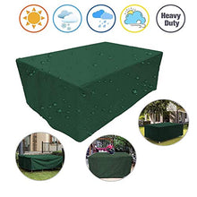 Copertura per Mobili da Giardino Quadrato in Rattan Telo Copri Tavolo Quadrato Sedie Impermeabile 210D in Tessuto Oxford Anti-UV Antivento Adatto Interni Esterni,170 * 71 * 94cm