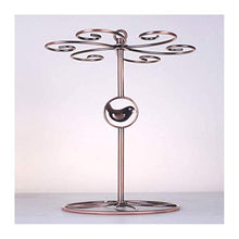 LXH-SH Cremagliera del Vino Nana Wine Glass Hanger, Hanging Coppa di immagazzinaggio del Metallo cremagliera del Tavolo Calici con 6 Ganci 24.5x24.5x29.5cm scaffali Vino contatore