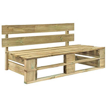Panca da giardino per interni ed esterni, con schienale in legno, per casa, giardino, patio, cortile, terrazza, parco, 110 x 66 x 55 cm