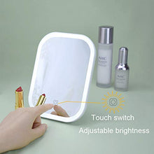 Specchio a LED da Parete Specchio per Trucco a LED Regolazione dell'angolo a 90 ° Design di Ricarica Controllo Touch Touch Design a Parete Specchio a LED