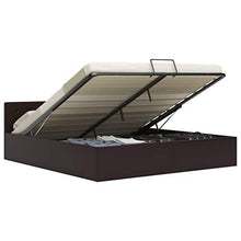 SKM Giroletto con Contenitore Idraulico Grigio Similpelle 160x200cm