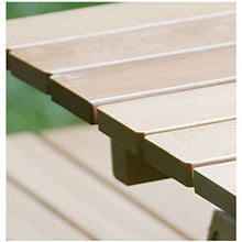 XZQ Tavolo E Sedia Pieghevoli da Campeggio in Legno Massello da Esterno, Set da Picnic Portatile Semplice, Un Tavolo E Una Combinazione di Quattro Sedie (Color : Natural, Size : 80 * 47.5 * 42cm)