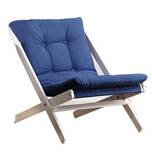 Divano Pigro/Poltrona Elegante Sedia pigra Divano Singolo Casual Personale Sedia Mini Balcone Sedia Computer da Studio Comoda e Morbida (Color : Blue)