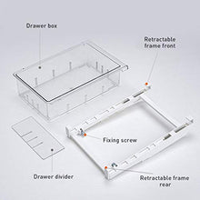 ASFD Vano portaoggetti del Frigorifero Cassetto del Frigorifero Organizer Bin Bianco