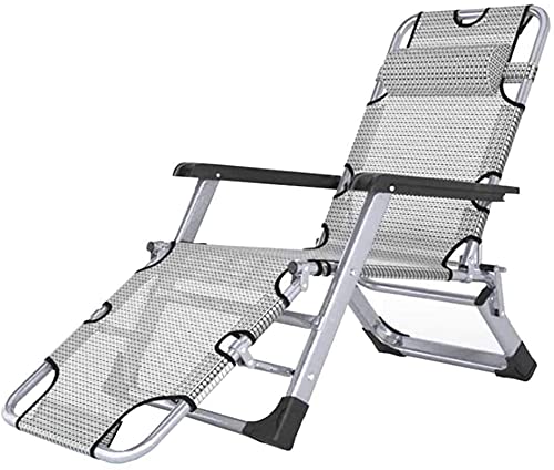 PAKUES-QO Reclinabile Pieghevole Sedia reclinabile Lettini Prendisole Sedie a Sdraio Garden Beach Zero Gravity Relaxer