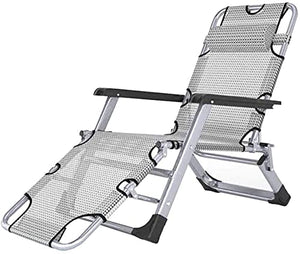 PAKUES-QO Reclinabile Pieghevole Sedia reclinabile Lettini Prendisole Sedie a Sdraio Garden Beach Zero Gravity Relaxer
