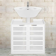 Bediffer Armadietto da Bagno Robusto, Armadio a Doppia Porta Impermeabile Durevole, Armadio Moderno a Doppia Porta Ecologico, WC familiare per Bagno
