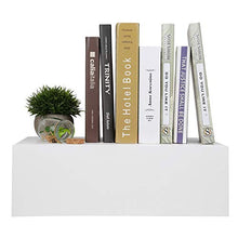 EBTOOLS - Comodino sospeso da parete con 1 cassetto, senza manici, in legno e MDF, comodino, contenitore per DVD, libri, decorazioni, cornici fotografiche bianco