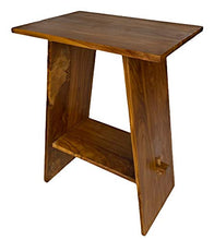 Fahome Lavabo in legno di teak naturale, 70 x 60 x 40 cm, in legno massiccio