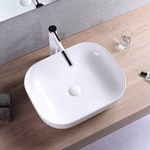 VBChome Lavandino 50 x 40 cm in ceramica ovale lavabo lavabo lavabo lavabo lavabo lavabo lavabo lavabo lavabo lavabo lavabo da appoggio vascetta