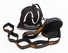 Travelax Sistema di Fissaggio o Cinghie di Supporto per Montare o Appendere Amaca, 22 Lacci