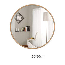 LULUTING Specchio Trucco Bagno Specchio Telaio in Alluminio Specchio da Toilette Wall Hanging Specchio Specchio Rotondo Specchio Decorativo 50 × 50 Centimetri