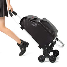 LIUJIE Carrello da Trasporto Leggero a 6 Pezzi da 60 Litri Carrello da Arrampicata Pieghevole Portatile Pieghevole - Borsa per la Spesa Impermeabile - Indossare e per riporre Facilmente,Nero,6rounds