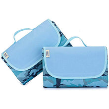 STKASE® Coperta da Picnic,Coperta Telo Picnic Impermeabile Grande Pieghevole Portable Tre Strati Picnic Stuoie per Spiaggia Campeggio Giardino, Cotone e PEVA,145 * 80CM