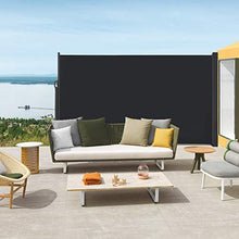 Aufun Tenda da Sole Laterale Retrattile 180x300 cm, Paravento Avvolgibile Esterno, Anti UV Antivento Protezione Privacy Frangivista per Balcone, Giardino, Terrazzo, Antracite