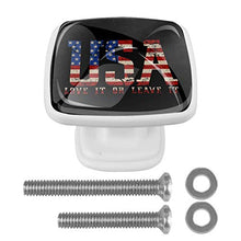 Bandiera americana (3) 4 PCS Pomelli per Porta, Pomolo per Mobile, Pomelli per Mobili con Viti, Maniglia per Armadietto, Pomelli per Porta, Pomelli per Cassetti per Porta, Armadio, Cassetto e Credenza