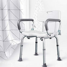 Sgabello da bagno per donne incinte anziane,Sedia da doccia regolabile in altezza,Sedile da vasca antiscivolo con tappetino antiscivolo,Può sopportare 100 kg ( Color : Bianca , Size : 43*36*67-79cm )