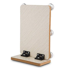 Specchio ingranditore, specchio per il trucco con luci a led Specchio per il trucco in legno Specchio per il trucco Set da toeletta per il trucco Specchio cosmetico con luce di riempimento con 6 lamp