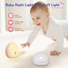 Jefshon Luce Notturna a LED per Bambini 2 Pezzi, Dimmerabile, Regolabile in Tre Colori, Luce Bianca Calda e Bianca Fredda, Cambia Colore Della Lampada da Comodino per la Cameretta dei Bambini