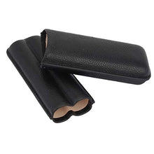 Sigaro Humidor, Portatile Sigaro Manicotto Sigaro Tubo Primo Strato di Cuoio Sigaro Idratante Manicotto 2 Sticks (175 * 70 * 30Mm),B