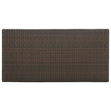 Tidyard Tavolo da Bar Giardino Esterno con Ripiani Portavini in Polyrattan 120x60x110 cm,Tavolo Penisola da Bar con Ripiano,Tavolo Alto in Rattan,Tavolo da Bar da Esterno,Tavolo da Bar Patio