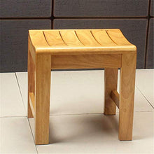 Sgabello per Doccia Sgabello per Bagno in Legno Sgabello per Bagno Antiscivolo Sgabello per Lavaggio dei Piedi Sedia per riporre e rifinire Il Bagno per Uso Interno ed Esterno, Colore Legno Naturale,