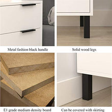 SZJ Comodino,Castello con cassetti Bianco Cassettiera Cassetti Modern Organizer unità di stoccaggio Tavolo Comodino per Soggiorno Camera da Letto