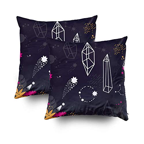 Kris.D Fodera per Cuscino Decorativo, Fodera per Cuscino Decorativo Quadrata 18x18 Pollici, Fodere per Cuscino Vector Linear s Set Cry pianto su Stampa cernieraHome Sofa Decor Set 2 Pezzi Federa