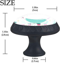 Piante di cactus con fiori Pomelli per Porta Set di 4 Pomelli per Mobili Manopole per Cassetti Cucina Armadio Vetro