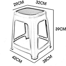 B-fengliu Set di 2 Rattan Stool Bagno poggiapiedi pasti sedie di plastica Piedini Antiscivolo Pesca Camping Garden Vanity Sgabello spogliatoio (Color : Grey, Size : 29X32X39cm)