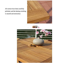 Set tavolo e sedia in teak pieghevole per esterni, tavolino e sedia per porta patio, set 3 pezzi di mobili per il tempo libero per terrazza balcone, per giardino / prato / piscina sul retro