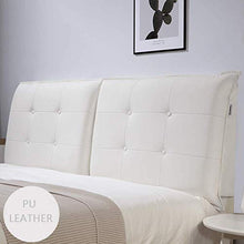 Testiera da Letto Testiere Testata Cuscino A Cuneo Cuscini Capezzale Copri Tessuto in Pelle Sintetica / 5 Taglie Disponibili