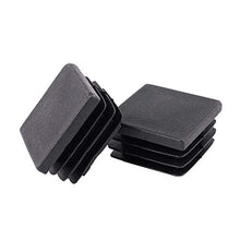 Dasorende Plastic Inserti per Tubi Quadrati Inserti di Chiusura 30mm X 30mm 30 Pezzi Neri