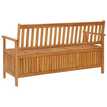 FAMIROSA Cassapanca da Giardino 148 cm in Legno Massello di Acacia