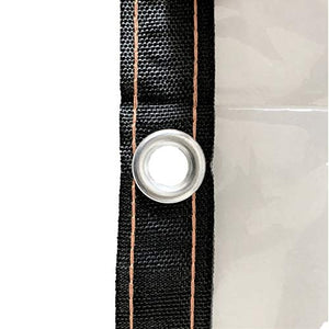 SHIJINHAO Telo Impermeabile Esterno,Plastic Foro Dell'occhio Impermeabile Antivento Incatramata Addensare Avvolto Bordo Pieghevole Chiaro Tarp con Metallo for Auto Vegetazione, 28 Formati