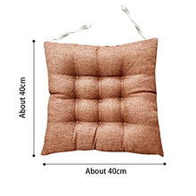 Cuscino per sedia, morbido, antiscivolo, con cinghie fisse, spessore quadrato, ideale per sedie da pranzo, casa, cucina, giardino, soggiorno, auto, ufficio, interni ed esterni