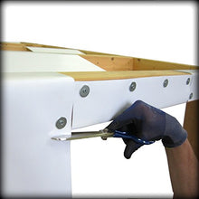 TUTTOPERGOLE Copertura con Fasce in PVC Pieno Adatte per strutture in Legno (Cm 430 X Cm 40, Avorio)