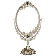 Kaper Go. Makeup Mirror, Mirror 360 & DEG;Stand Girevole, Specchio da Tavolo Ovale in Metallo Retro Specchio for Trucco da Tavolo Grande Specchio da Sposa