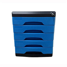 Armadi file File File Cabinet desktop Gabinetto cinque strati con serratura desktop da scrivania Vano espositore e bagagli Attrezzature da ufficio Desktop ( Color : Black , Size : 36.1x26.9x30.9cm )