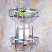 &ripiano di stoccaggio Bagno Mensola, acciaio inox cesto rack di stoccaggio Scaffale-2 strati Scaffale di finitura