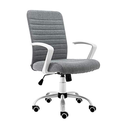 zvcv Sedia da Ufficio ergonomica, Sedia da conferenza Girevole con Schienale Alto e braccioli per postazione di Lavoro da scrivania per Computer, B.