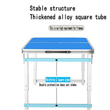Rund Tavolo da Campeggio Pieghevole A Picnic A Picnic Leggero in Alluminio da 1,2 M per Cucina Interna Ed Esterna, Sala da Pranzo, Sala da Pranzo, Buffet E Giardino(Color:Blu)