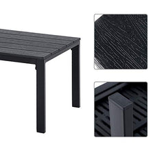SONGMICS Set di 3 Mobili da Giardino, Salotto da Giardino con 2 Sedie, 1 Tavolino, 2 Cuscini Sfoderabili, Struttura in Ferro, Nero GGF03BK